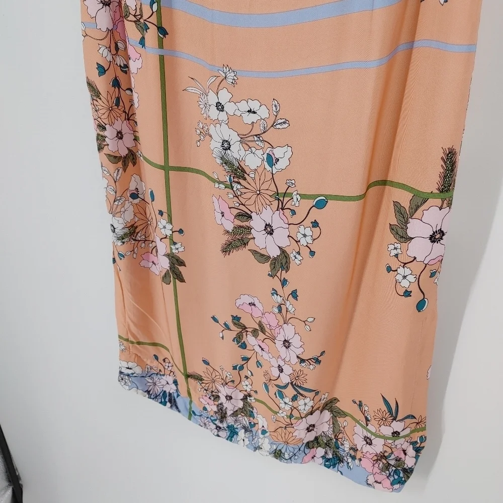 J Crew Satin Floral Midi Skirt - Picture 7 of 8